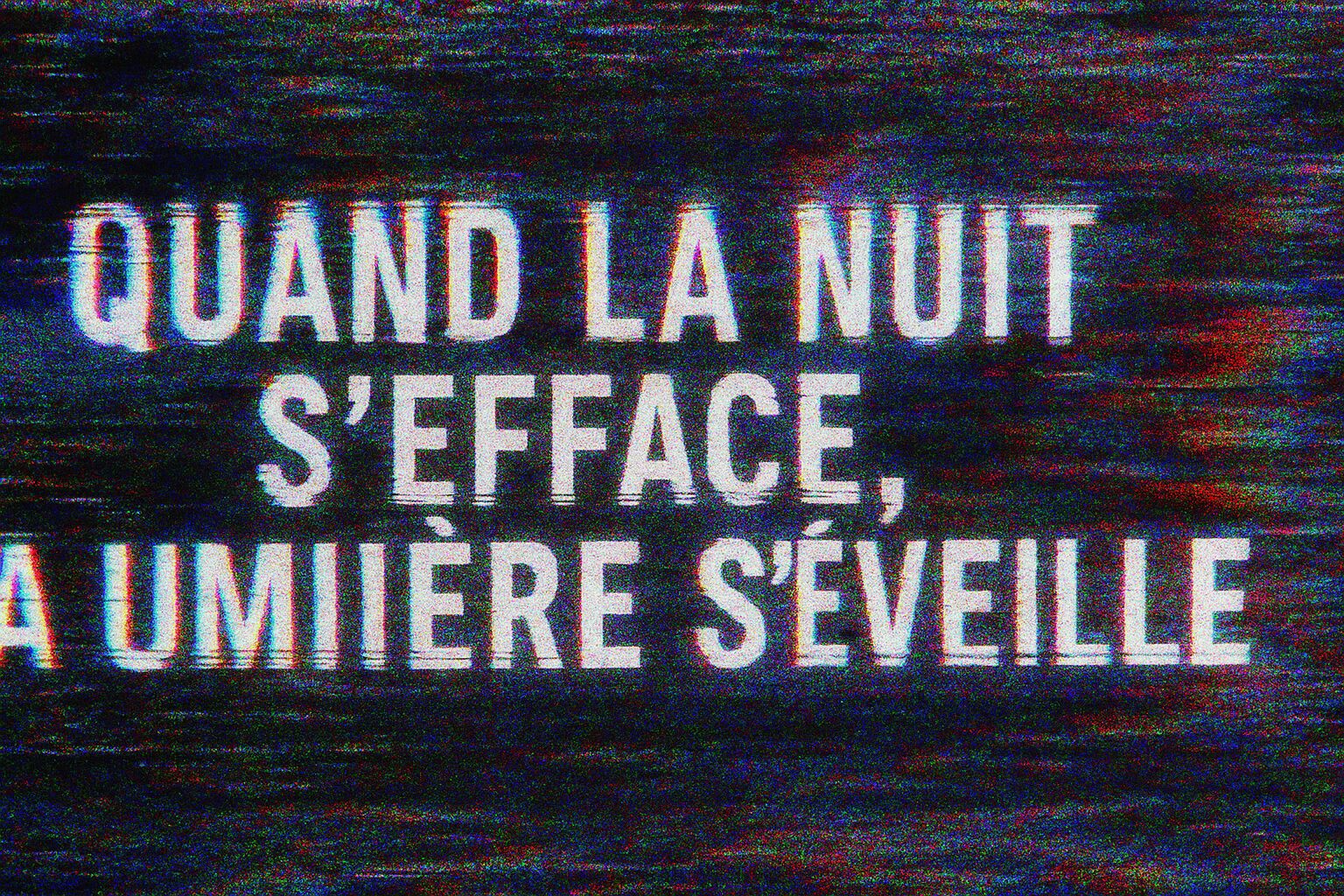 Quand la nuit s’efface, la lumière revient