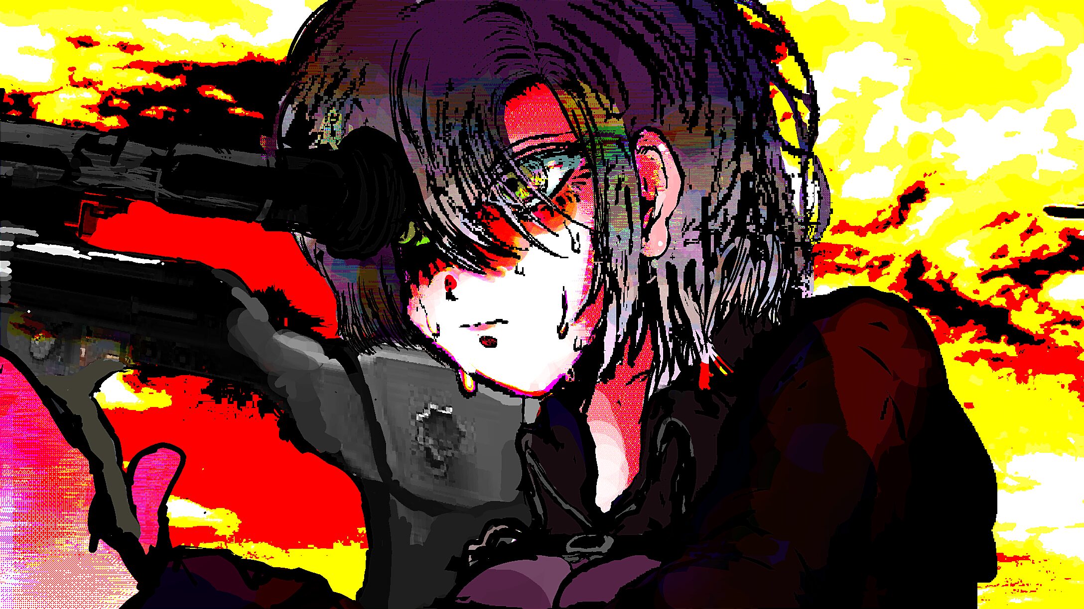 The Moment Before the Shot — Rahab’s Weaponized Stillness as Painted by RIRUKA